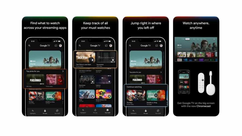 Features of Google TV App