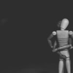 Photo Robot and human