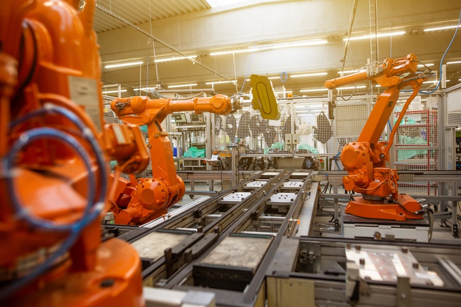 Photo Robotic assembly line