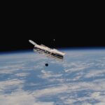 Photo Satellite orbiting