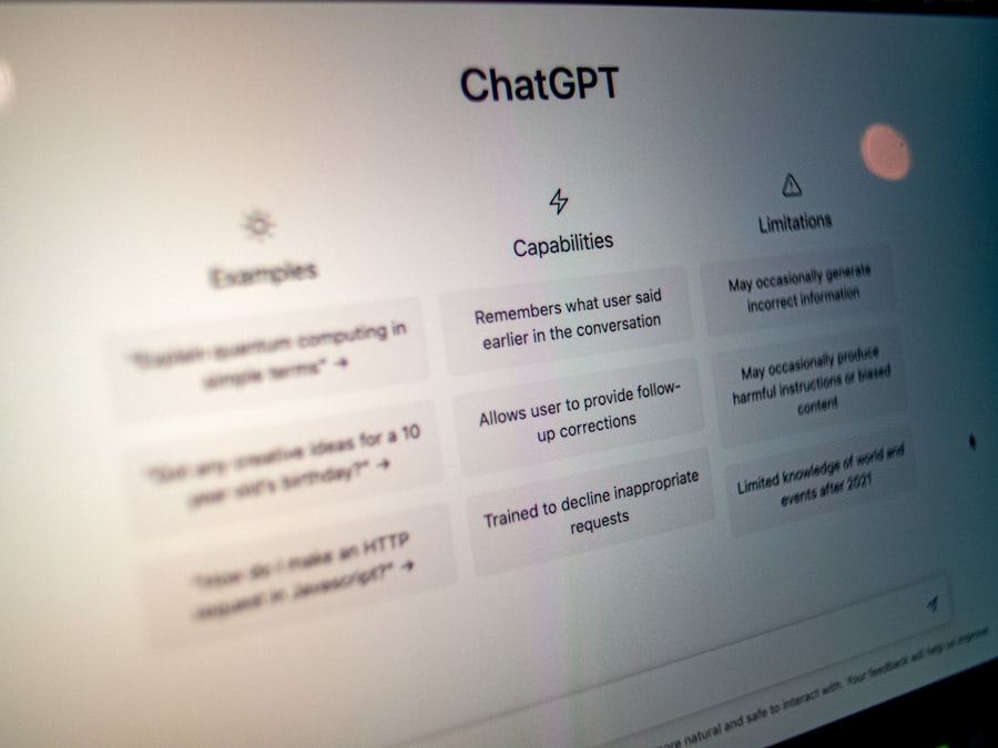 Photo Chatbot interface
